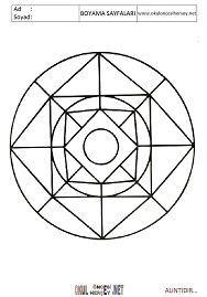 Mandala boyama sayfaları